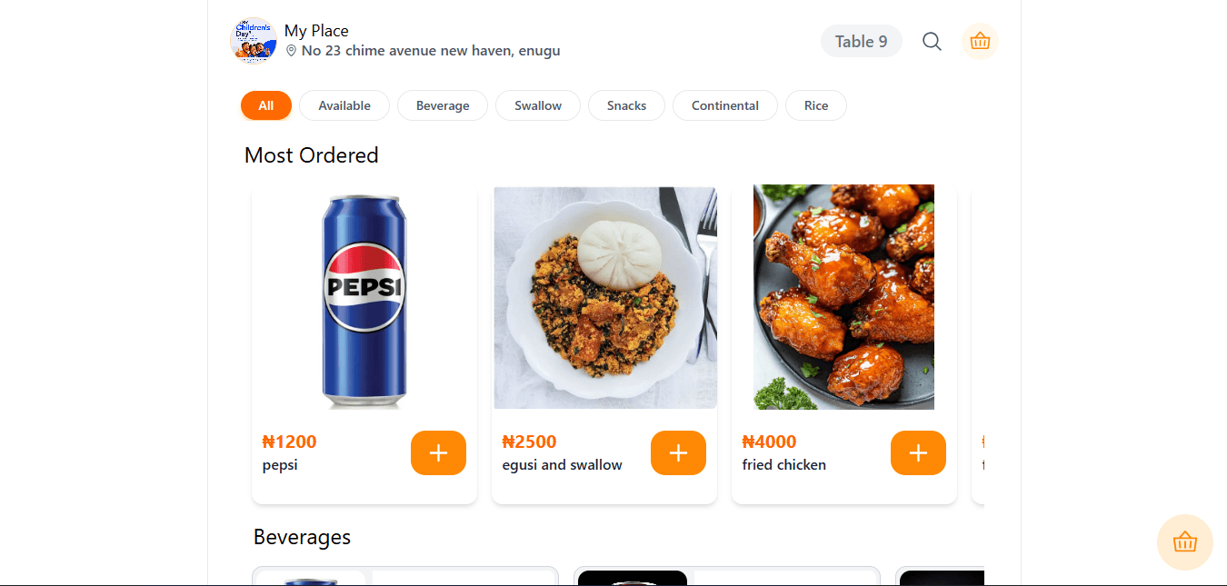 Table-Tap - Fullstack · SaaS · B2B interface screenshot